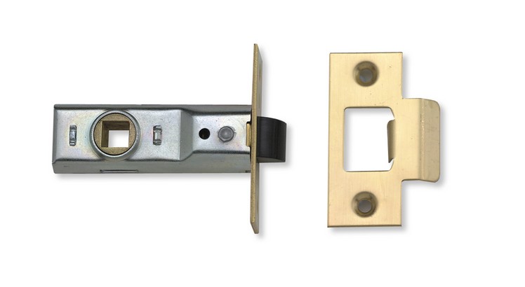 Union Tubular Latch Rebated Brass